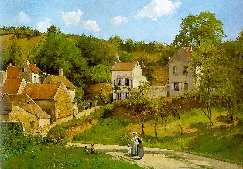 Camille Pissaro The Hermitage at Pontoise Sweden oil painting art